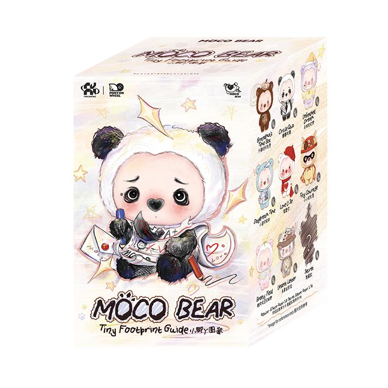 MOCO Bear Tiny Footprint Guide single blind box packaging in angled view